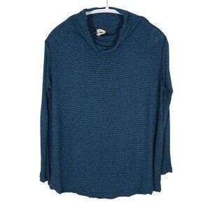 WE THE FREE PEOPLE Lover Split Back Ribbed Long Sleeve Top Size XS Dark Teal